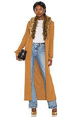 Product image of Show Me Your Mumu Lombardi Faux Fur Long Cardigan. Click to view full details