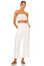 Show Me Your Mumu Peggy Pants in White Linen | REVOLVE