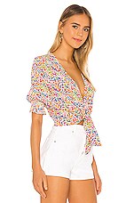 Show Me Your Mumu Kimmy Tie Top in Rainbow Fields | REVOLVE