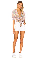 Show Me Your Mumu Kimmy Tie Top in Rainbow Fields | REVOLVE