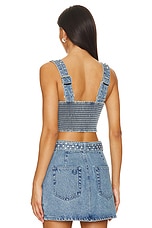 Show Me Your Mumu Shania Top in Indigo Rhinestone | REVOLVE