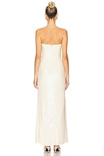 Sculpty Strapless Sequin Dress - thumbnail 5