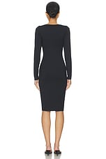 Smooth Layers Square Neck Long Sleeve Midi Dress - thumbnail 6