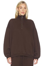 Boyfriend Fleece Slouchy Turtleneck Pullover - thumbnail 4