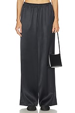 Heavyweight Satin Wide Leg Pant - thumbnail 4