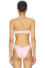 Satin Swim Smocked Scoop Bikini Top - thumbnail 6