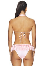 Satin Swim Plunge Bikini Top - thumbnail 6