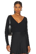 Product image of Skin Nora Surplice Bodysuit. Click to view full details