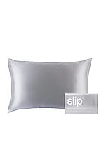 Product image of slip Queen/Standard Pure Silk Pillowcase In Silver. Click to view full details
