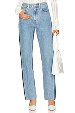 Re-worked Panelled London Straight Leg Jeans