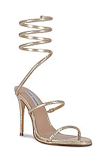 Steve Madden Exotica Sandal in Gold Snake | REVOLVE