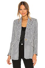 Smythe Tailored Blazer in Navy Check | REVOLVE