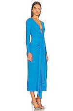 SOLACE London Lorena Midi Dress in Azure | REVOLVE