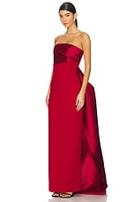 SOLACE London Kinsley Maxi Dress in Ruby | REVOLVE