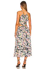 Something Navy Floral Cut Out Midi Dress in Navy Combo | REVOLVE