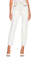 Product image of Something Navy Embroidered Straight Leg Denim. Click to view full details