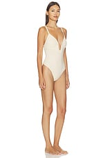 Suit Your Fancy Plunge Low Back Thong Bodysuit - thumbnail 5