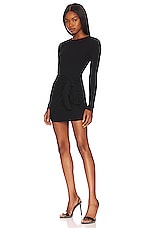 superdown Dana Wrap Mini Dress in Black | REVOLVE
