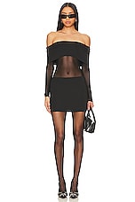 Elmina Sheer Mini Dress - thumbnail 4