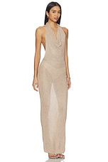 Brylee Knit Drape Maxi Dress - thumbnail 4