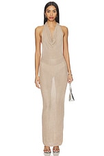 Brylee Knit Drape Maxi Dress - thumbnail 5