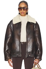 Georgiana Faux Leather Jacket - thumbnail 4