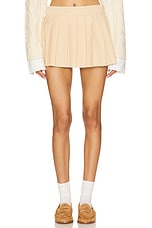 superdown Krystyna Micro Mini Skirt in Beige | REVOLVE