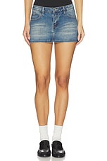 Lathan Denim Mini Skirt - thumbnail 4