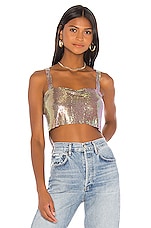 Product image of superdown Shana Chain Crop Top. Click to view full details
