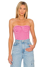 Product image of superdown Desa Crop Bustier Top. Click to view full details