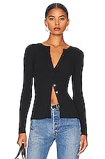 superdown Sasha Button Top in Black | REVOLVE