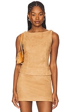 Aviva Faux Suede Top - thumbnail 4