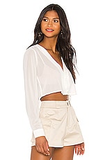 superdown Belinda Button Up Top in White | REVOLVE