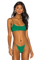 Product image of superdown Olivia Smocked Bikini Top. Click to view full details