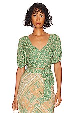 Product image of SPELL Madame Peacock Sweetheart Blouse. Click to view full details