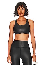 Product image of Spiritual Gangster Studio Faux Leather Sports Bra. Click to view full details