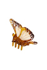 Hand-Painted Mini Boho Monarch Claw Hair Clip - thumbnail 4
