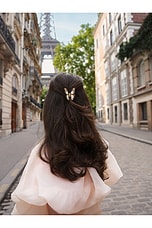 Hand-Painted Mini Boho Monarch Claw Hair Clip - thumbnail 8
