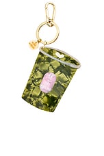 Hand-Painted Matcha Bag Charm + Keychain - thumbnail 4
