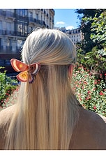 Hand-painted Emperor Silk Moth Claw Hair Clip - thumbnail 8