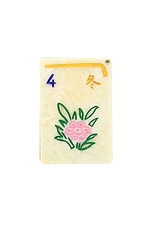 Hand-Painted Flower Mahjong Compact Mirror - thumbnail 7