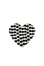 Hand-Painted Polka Dot Heart Claw Hair Clip - thumbnail 2