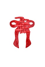 Hand-painted Coquette Bow Claw Hair Clip - thumbnail 5