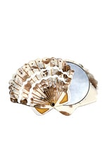 Hand-painted Seashell Compact Mirror - thumbnail 4