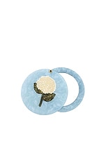 Hand-painted Hydrangea Compact Mirror - thumbnail 4
