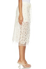 Siam Sheer Floral Applique Midi Skirt - thumbnail 6