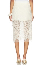 Siam Sheer Floral Applique Midi Skirt - thumbnail 7
