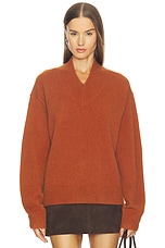 Doris Cashmere V-neck Sweater - thumbnail 4