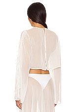 Thoma Cropped Shirt in White - thumbnail 6
