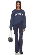 Navy Go Team Oversized Crew Sweater - thumbnail 7